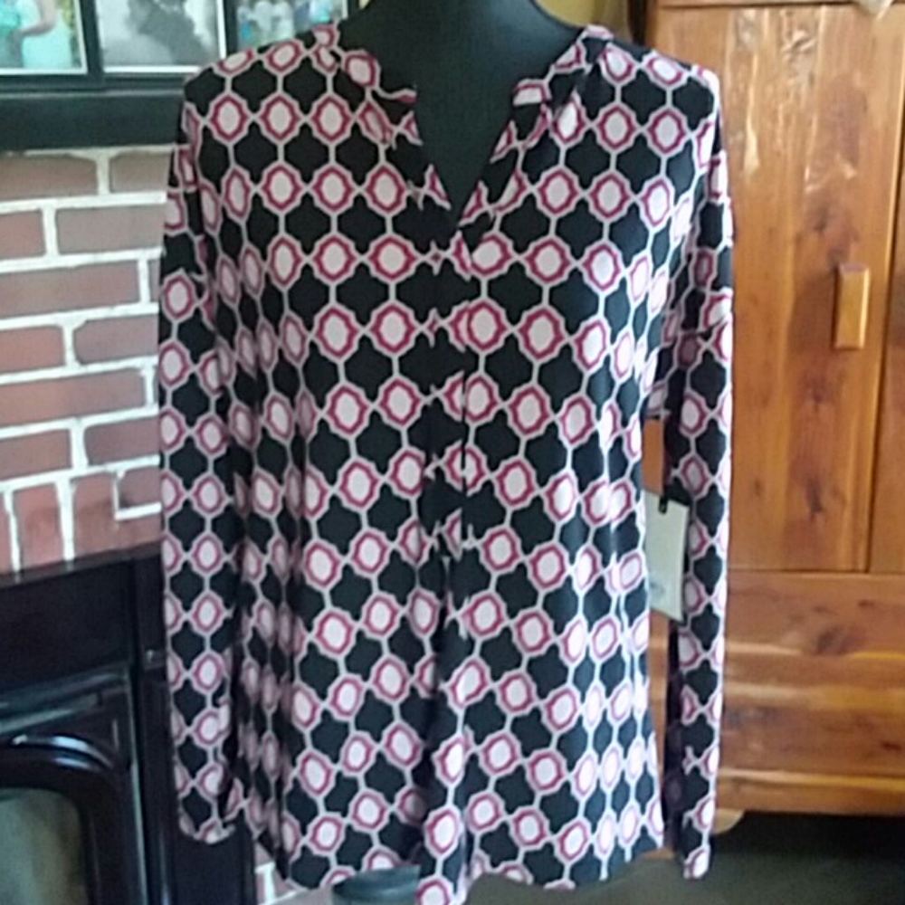 Dana Buchman Womens Blouse